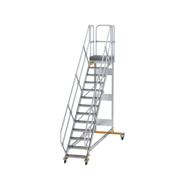 Plattformtreppe 45° fahrbar Stufenbreite 600 mm 13...