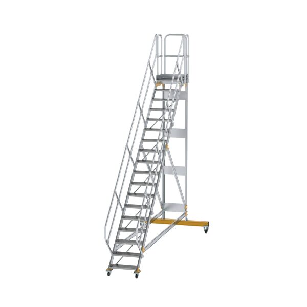 Plattformtreppe 45° fahrbar Stufenbreite 600 mm 19...