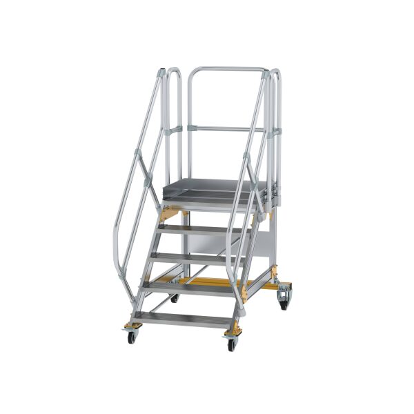 Plattformtreppe 45° fahrbar Stufenbreite 800 mm 5...