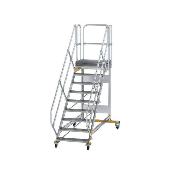 Plattformtreppe 45° fahrbar Stufenbreite 800 mm 9...