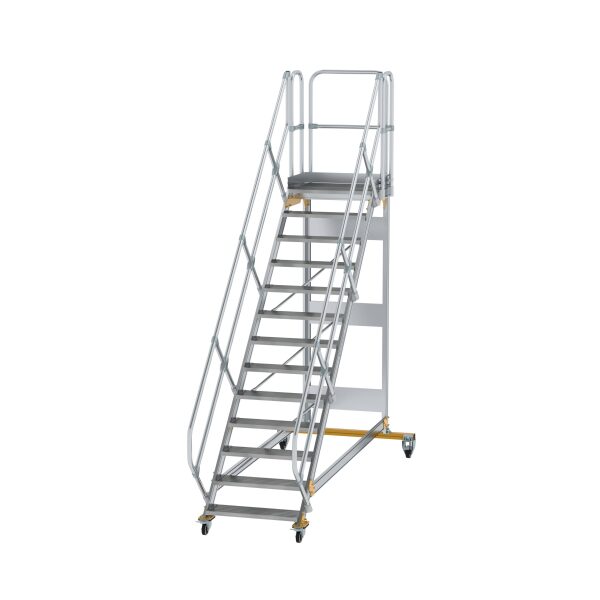 Plattformtreppe 45° fahrbar Stufenbreite 800 mm 13...