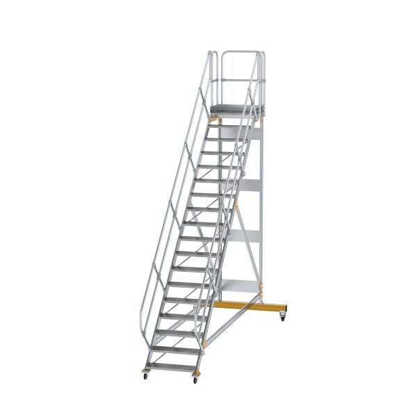 Plattformtreppe 45° fahrbar Stufenbreite 800 mm 19...