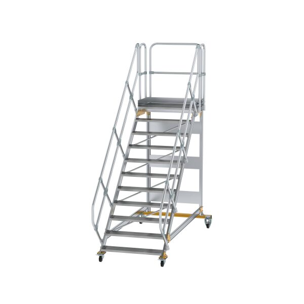 Plattformtreppe 45° fahrbar Stufenbreite 1000mm 11...