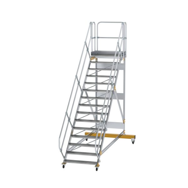 Plattformtreppe 45° fahrbar Stufenbreite 1000mm 15...