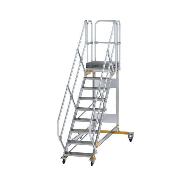 Plattformtreppe 45° fahrbar Stufenbreite 600 mm 9...