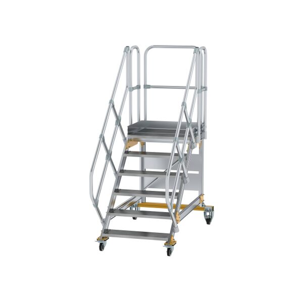 Plattformtreppe 45° fahrbar Stufenbreite 800 mm 6...