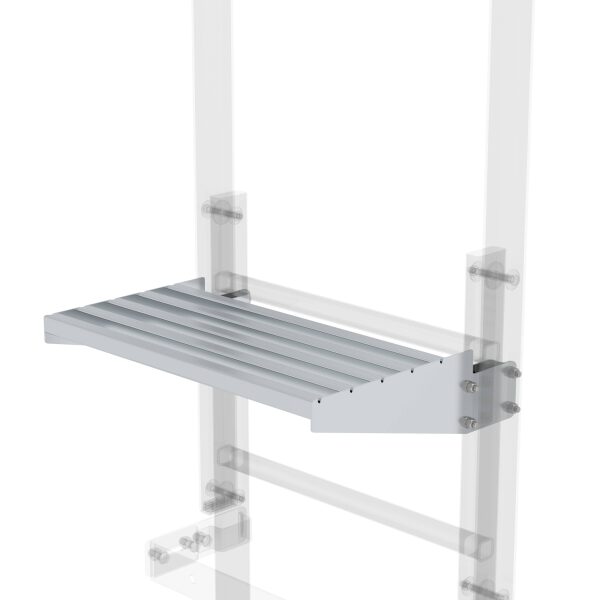 Ausstiegstritt Alu-blank Spaltmaß 300mm