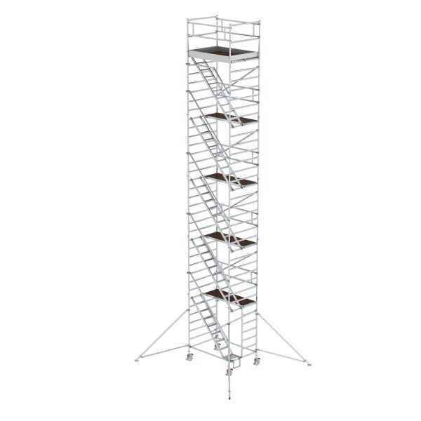 Rollgerüst 1,35 x 1,80 m mit Schrägaufstiegen...