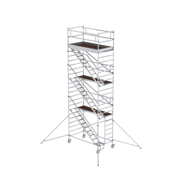 Rollgerüst 1,35 x 2,45 m mit Schrägaufstiegen...