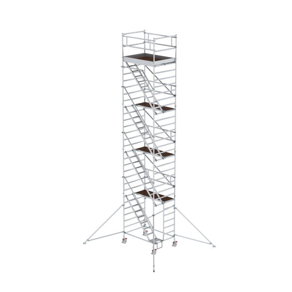 Rollgerüst 1,35 x 2,45 m mit Schrägaufstiegen...