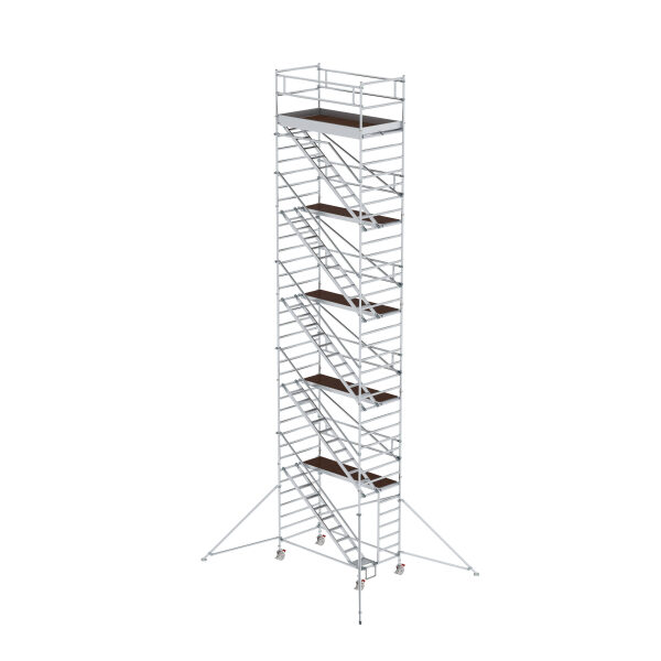 Rollgerüst 1,35 x 2,45 m mit Schrägaufstiegen...