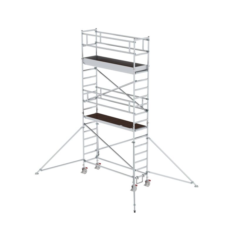 Rollgerüst 0,75 x 2,45 m mit Ausleger Plattformhöhe 4,35 m