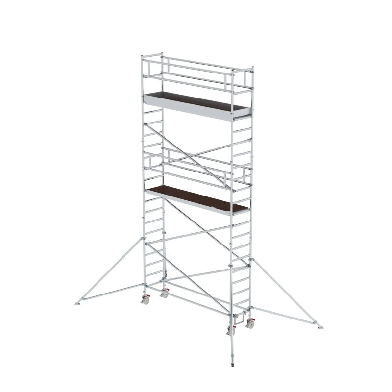 Rollgerüst 0,75 x 3,0 m mit Ausleger Plattformhöhe 5,35 m