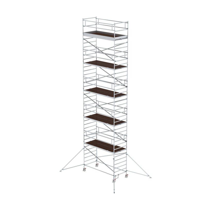 Rollgerüst 1,35 x 3,0 m mit Ausleger & Doppel-Plattform Plattformhöhe 10,35 m