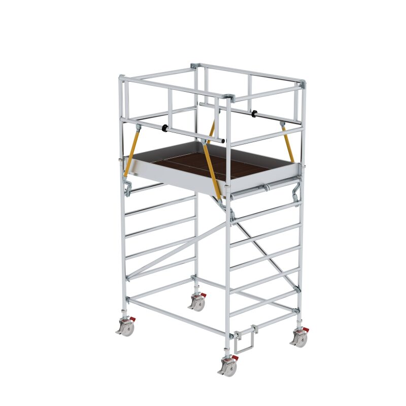 Rollgerüst SG 1,35 x 1,80 m mit Doppel-Plattform Plattformhöhe 2,51 m