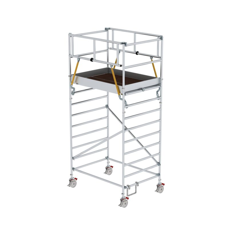 Rollgerüst SG 1,35 x 1,80 m mit Doppel-Plattform Plattformhöhe 3,07 m