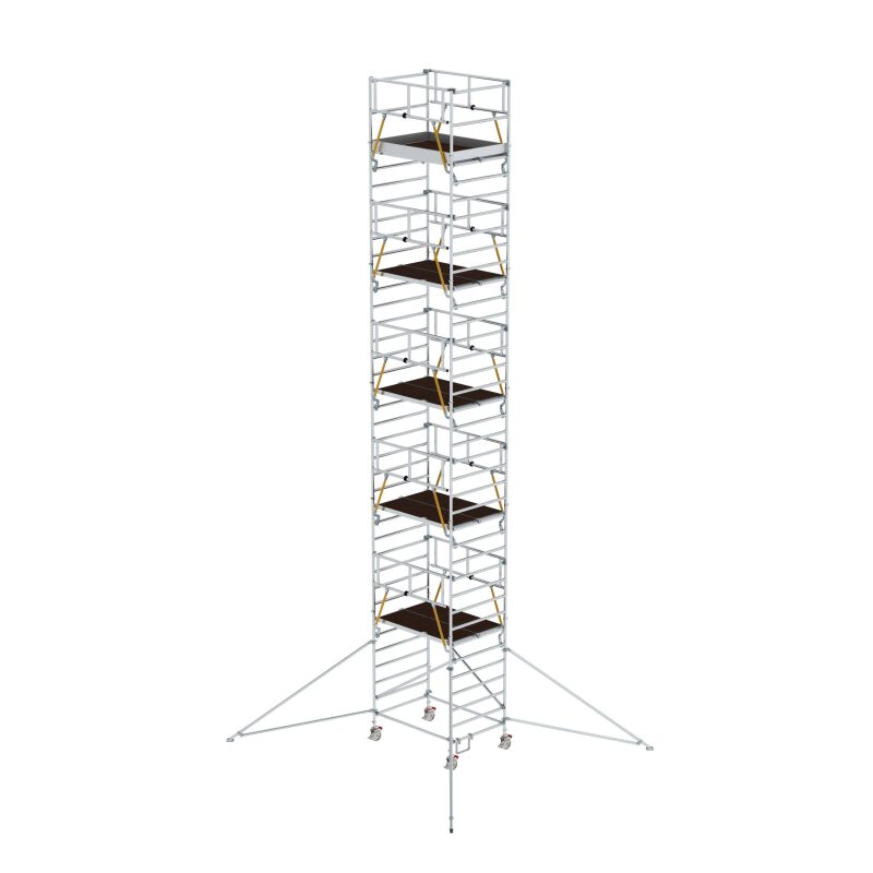 Rollgerüst SG 1,35 x 1,80 m mit Ausleger & Doppel-Plattform Plattformhöhe 10,35 m