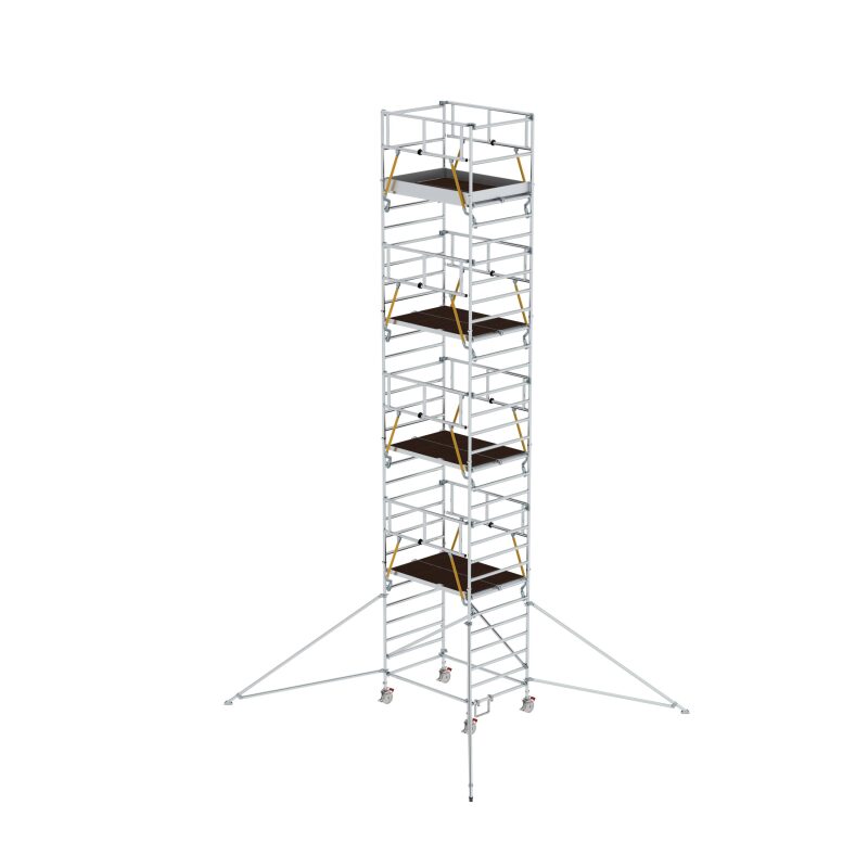 Rollgerüst SG 1,35 x 1,80 m mit Ausleger & Doppel-Plattform Plattformhöhe 8,39 m