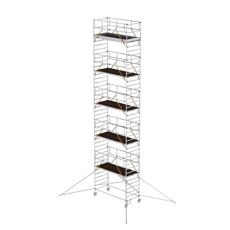 Rollgerüst SG 1,35 x 3,0 m mit Ausleger & Doppel-Plattform Plattformhöhe 11,47 m