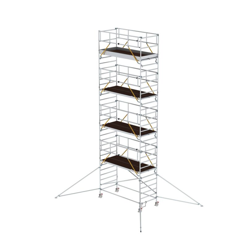 Rollgerüst SG 1,35 x 3,0 m mit Ausleger & Doppel-Plattform Plattformhöhe 8,39 m