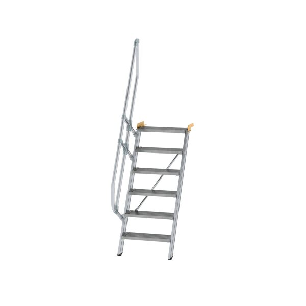 Treppe 60° Stufenbreite 600 mm 6 Stufen Aluminium...