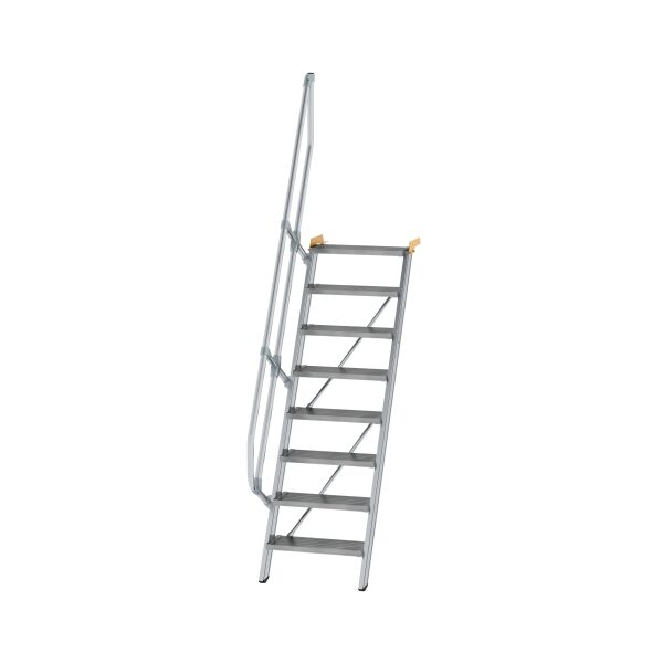 Treppe 60° Stufenbreite 600 mm 8 Stufen Aluminium...