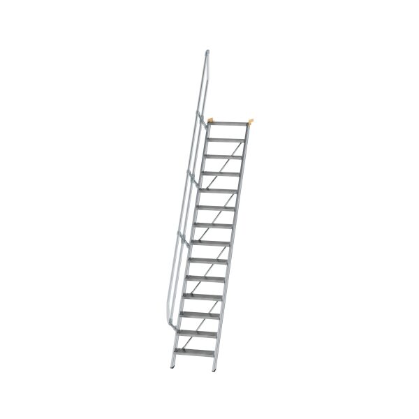 Treppe 60° Stufenbreite 600 mm 14 Stufen Aluminium...