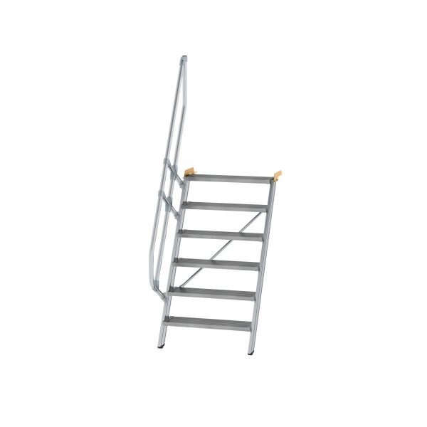 Treppe 60° Stufenbreite 800 mm 6 Stufen Aluminium...