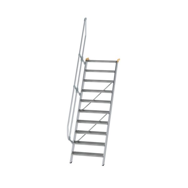 Treppe 60° Stufenbreite 800 mm 10 Stufen Aluminium...