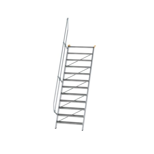 Treppe 60° Stufenbreite 1000 mm 12 Stufen Aluminium...