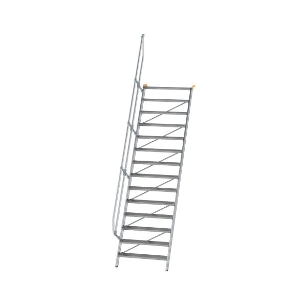 Treppe 60° Stufenbreite 1000 mm 14 Stufen Aluminium...