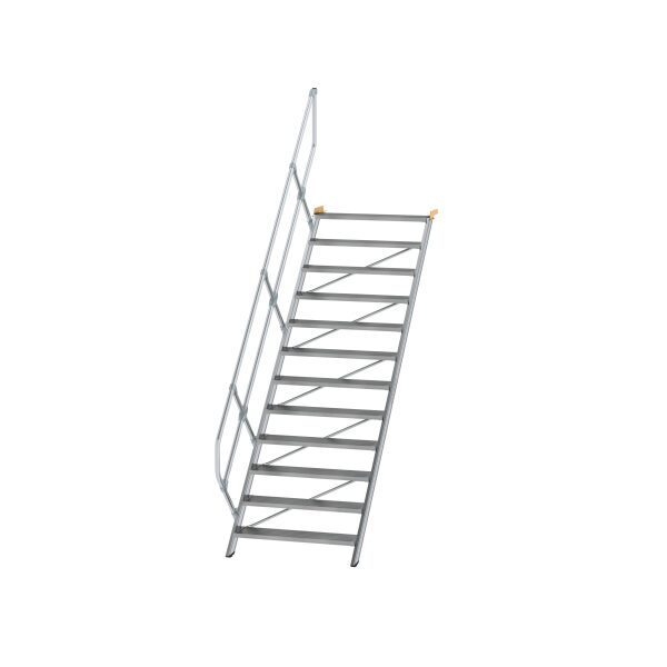 Treppe 45° Stufenbreite 1000 mm 12 Stufen Aluminium...