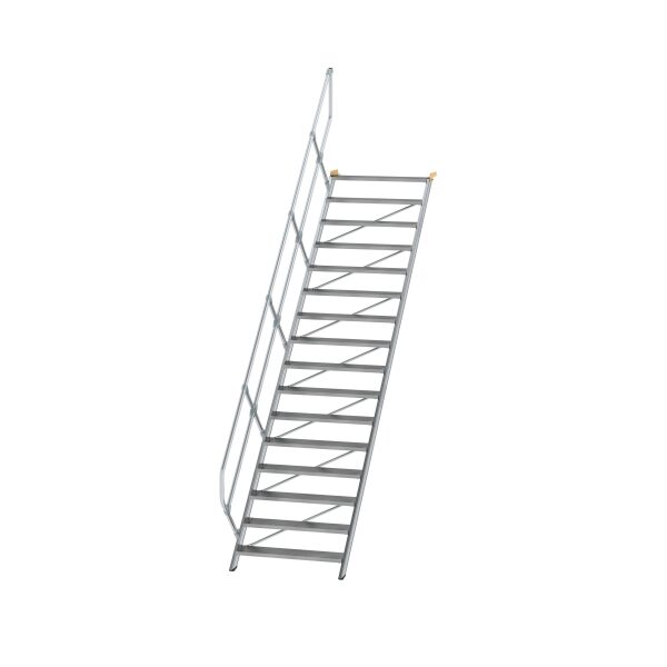 Treppe 45° Stufenbreite 1000 mm 16 Stufen Aluminium...