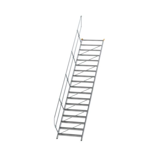 Treppe 45° Stufenbreite 1000 mm 18 Stufen Aluminium...