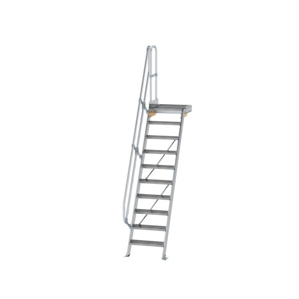 Treppe mit Plattform 60° Stufenbreite 600 mm 10...