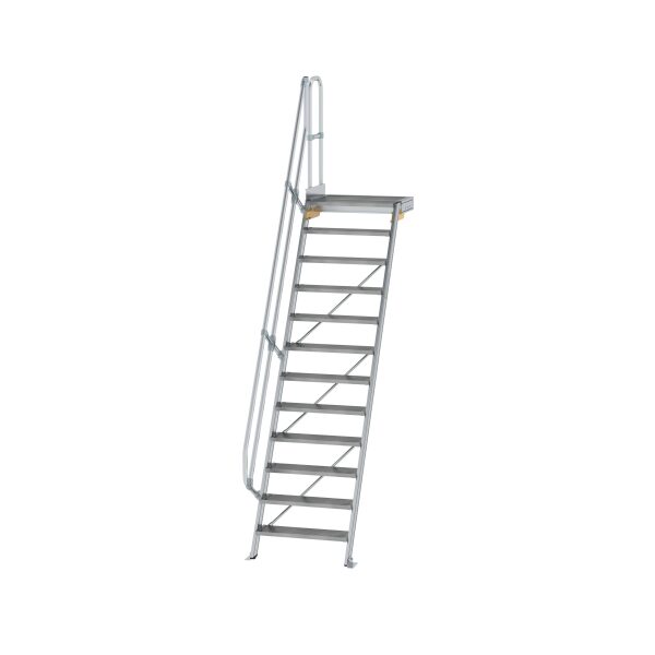 Treppe mit Plattform 60° Stufenbreite 800 mm 12...