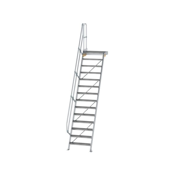 Treppe mit Plattform 60° Stufenbreite 800 mm 14...