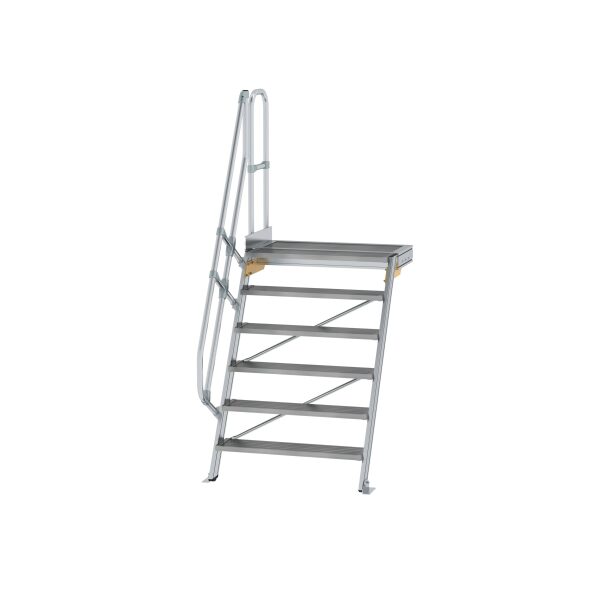 Treppe mit Plattform 60° Stufenbreite 1000 mm 6...