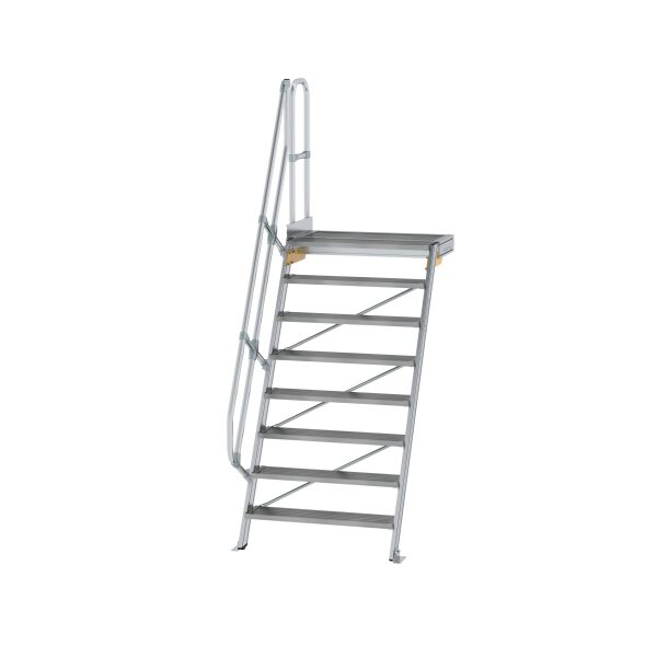 Treppe mit Plattform 60° Stufenbreite 1000 mm 8...