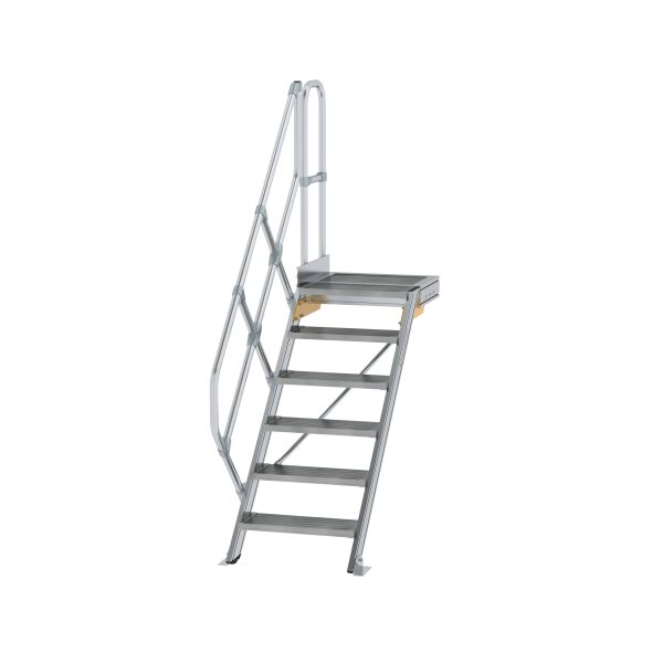 Treppe mit Plattform 45° Stufenbreite 600 mm 6 Stufen...