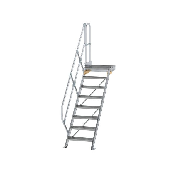 Treppe mit Plattform 45° Stufenbreite 600 mm 8 Stufen...