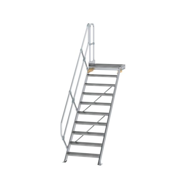 Treppe mit Plattform 45° Stufenbreite 800 mm 10...