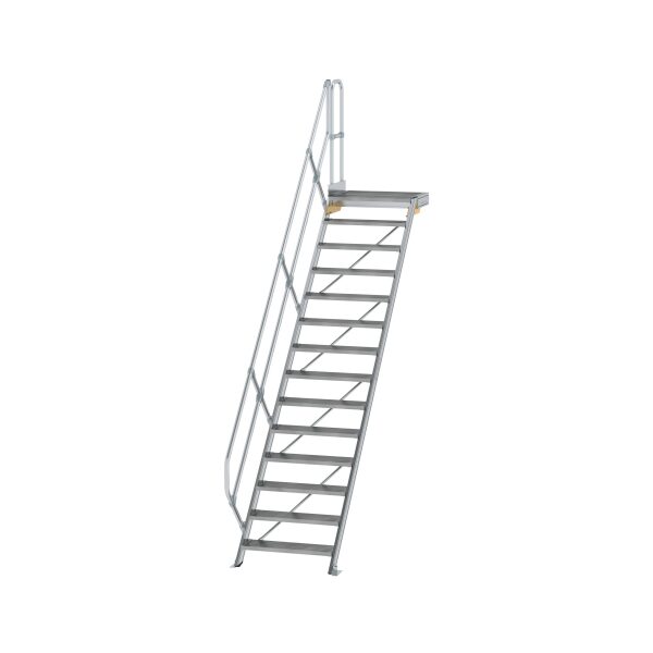 Treppe mit Plattform 45° Stufenbreite 800 mm 14...