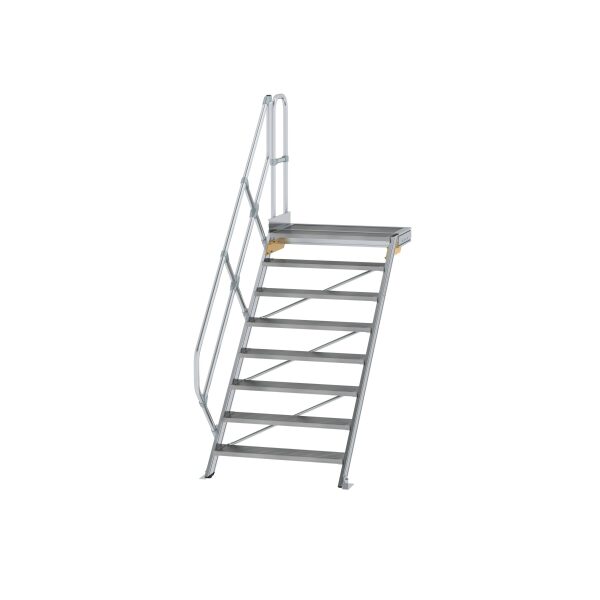 Treppe mit Plattform 45° Stufenbreite 1000 mm 8...