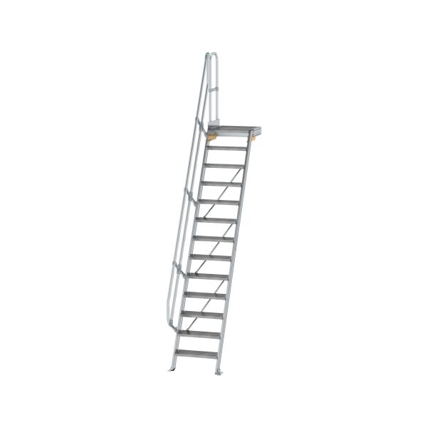 Treppe mit Plattform 60° Stufenbreite 600 mm 13...