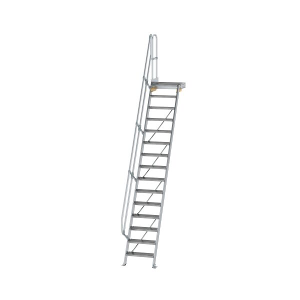 Treppe mit Plattform 60° Stufenbreite 600 mm 15...