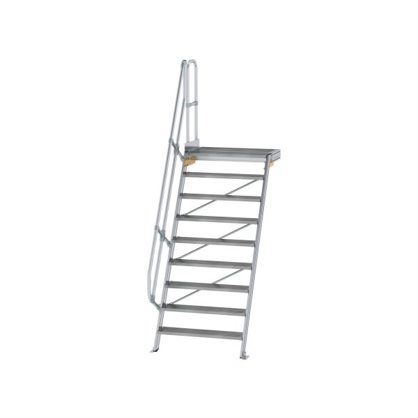 Treppe mit Plattform 60° Stufenbreite 1000 mm 9...