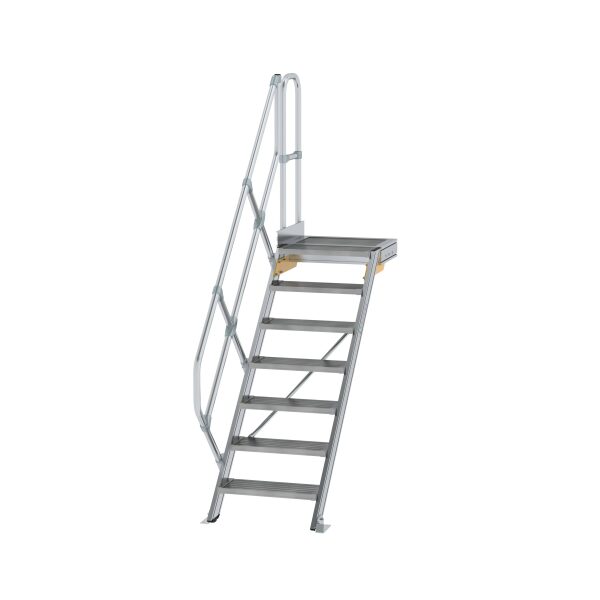 Treppe mit Plattform 45° Stufenbreite 600 mm 7 Stufen...