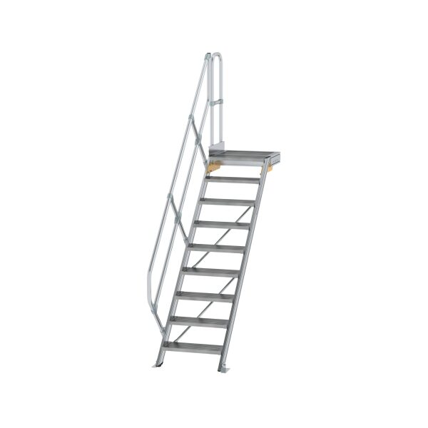 Treppe mit Plattform 45° Stufenbreite 600 mm 9 Stufen...