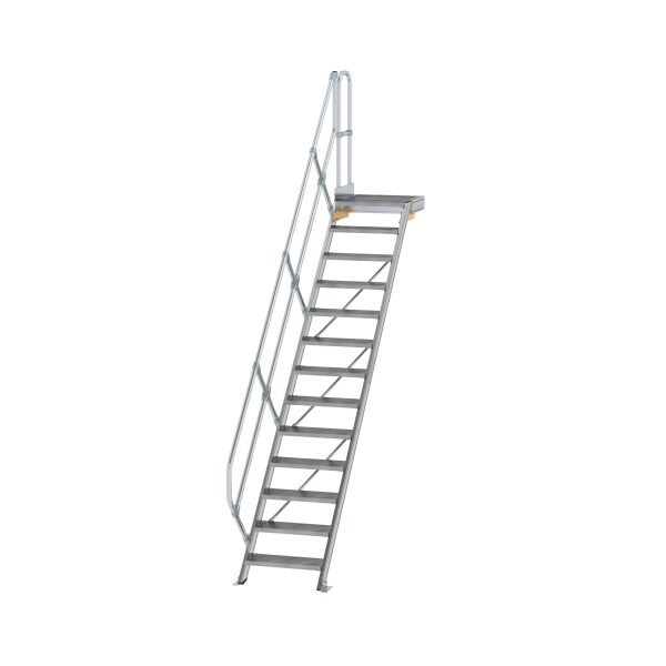 Treppe mit Plattform 45° Stufenbreite 600 mm 13...